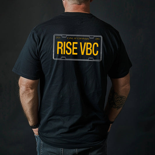 RISE VBC License Plate - T-Shirt