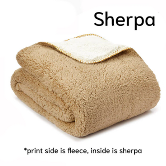 Rise Vibes Sherpa Blanket