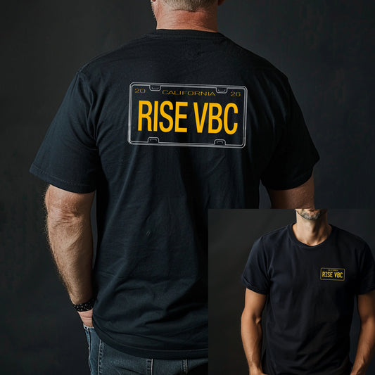 RISE VBC License Plate - T-Shirt