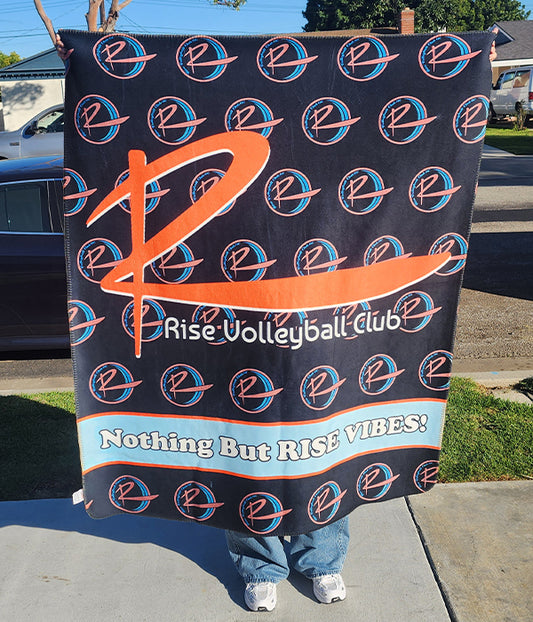Rise Vibes Sherpa Blanket
