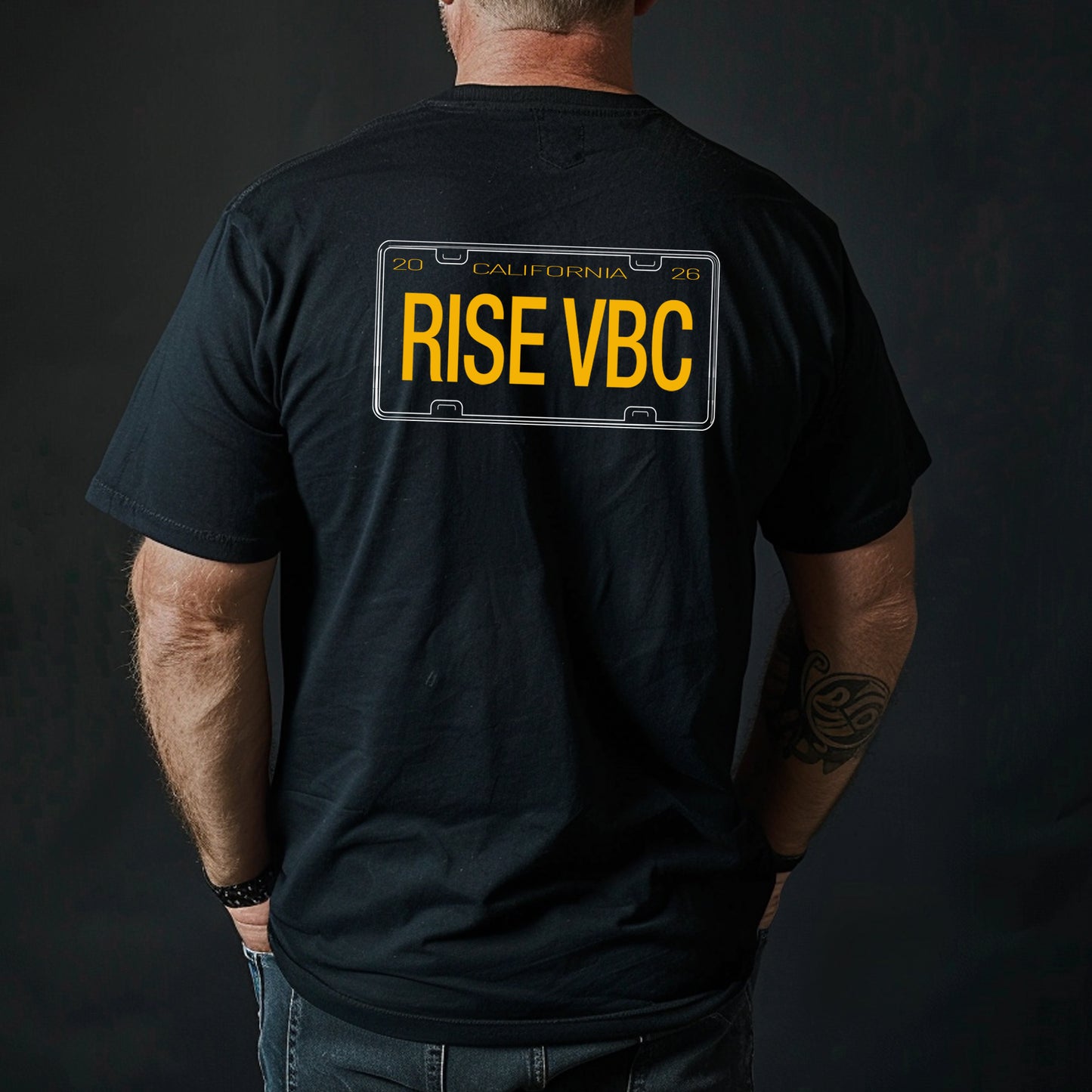 RISE VBC License Plate - T-Shirt