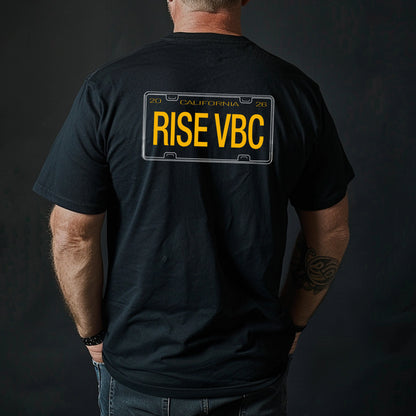 RISE VBC License Plate - T-Shirt